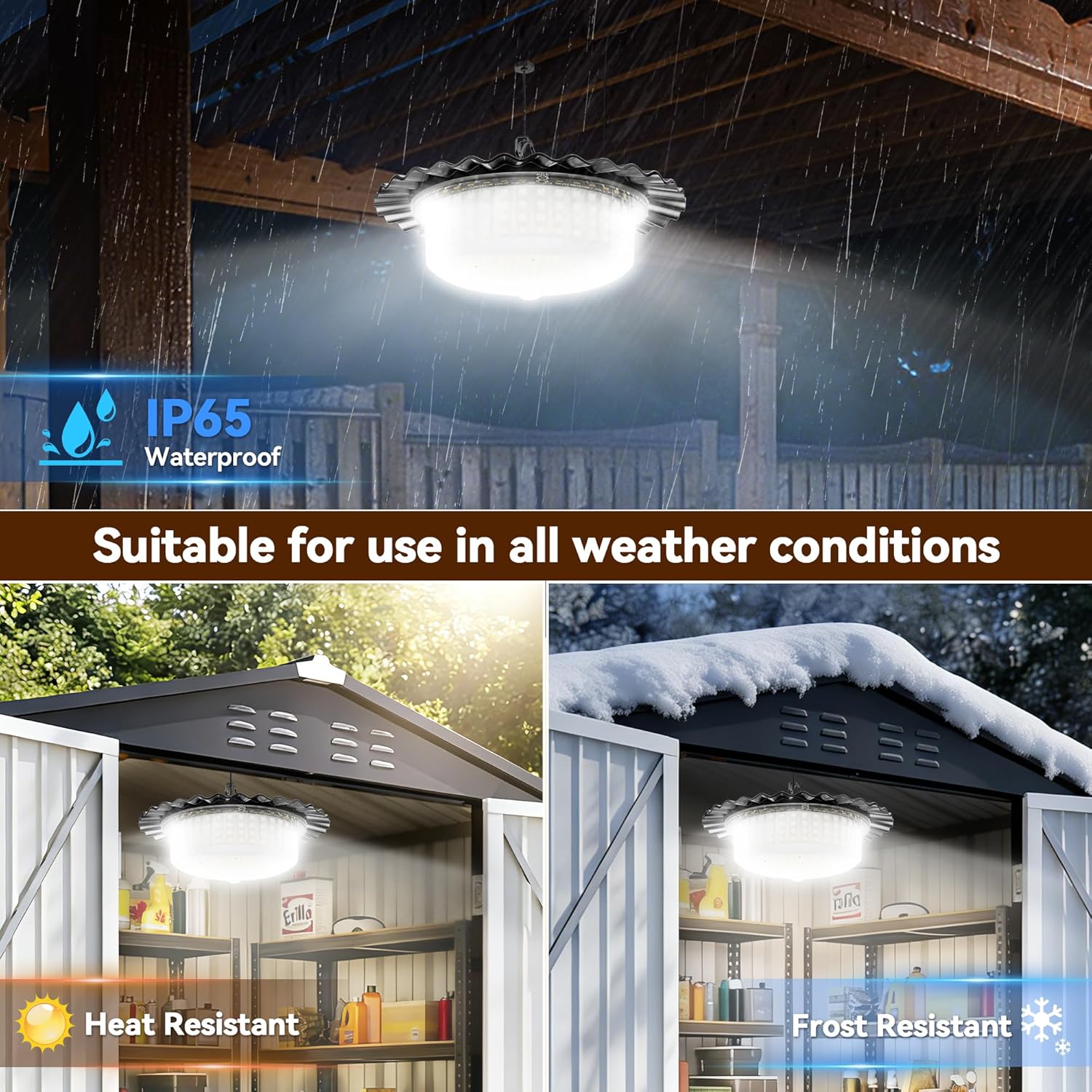 Solar Lights Outdoor Waterproof,396 LED Solar Shed Light Indoor Outdoor with Remote Control,Timer, Solar Pendant Light 5 Modes,Solar Powered Barn Lights for Chicken Coop,Gazebo,Garage,Shop