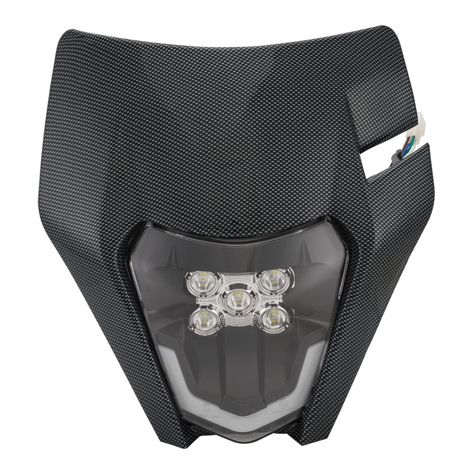 Faro Anteriore Per Moto Enduro - Mascherina Bianca, 12V 35W, Per KTM EXC/SXF - Foto 14