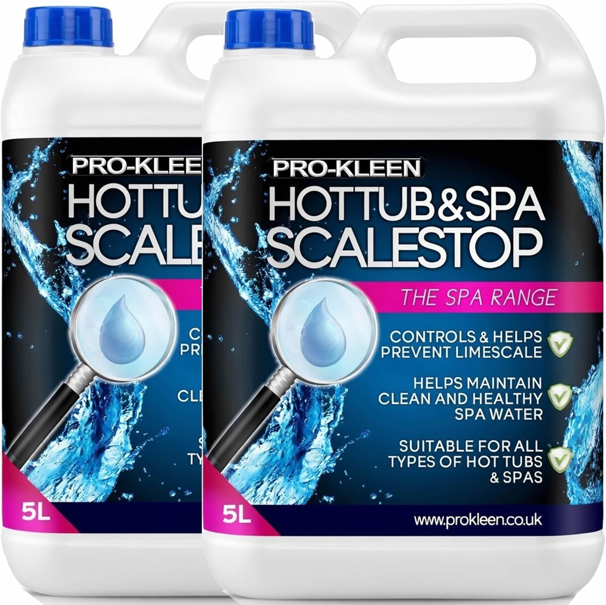 10L of Pro-Kleen ScaleStop Hot Tub & Spa Descaler - Limescale Removal & Prevention Inhibitor