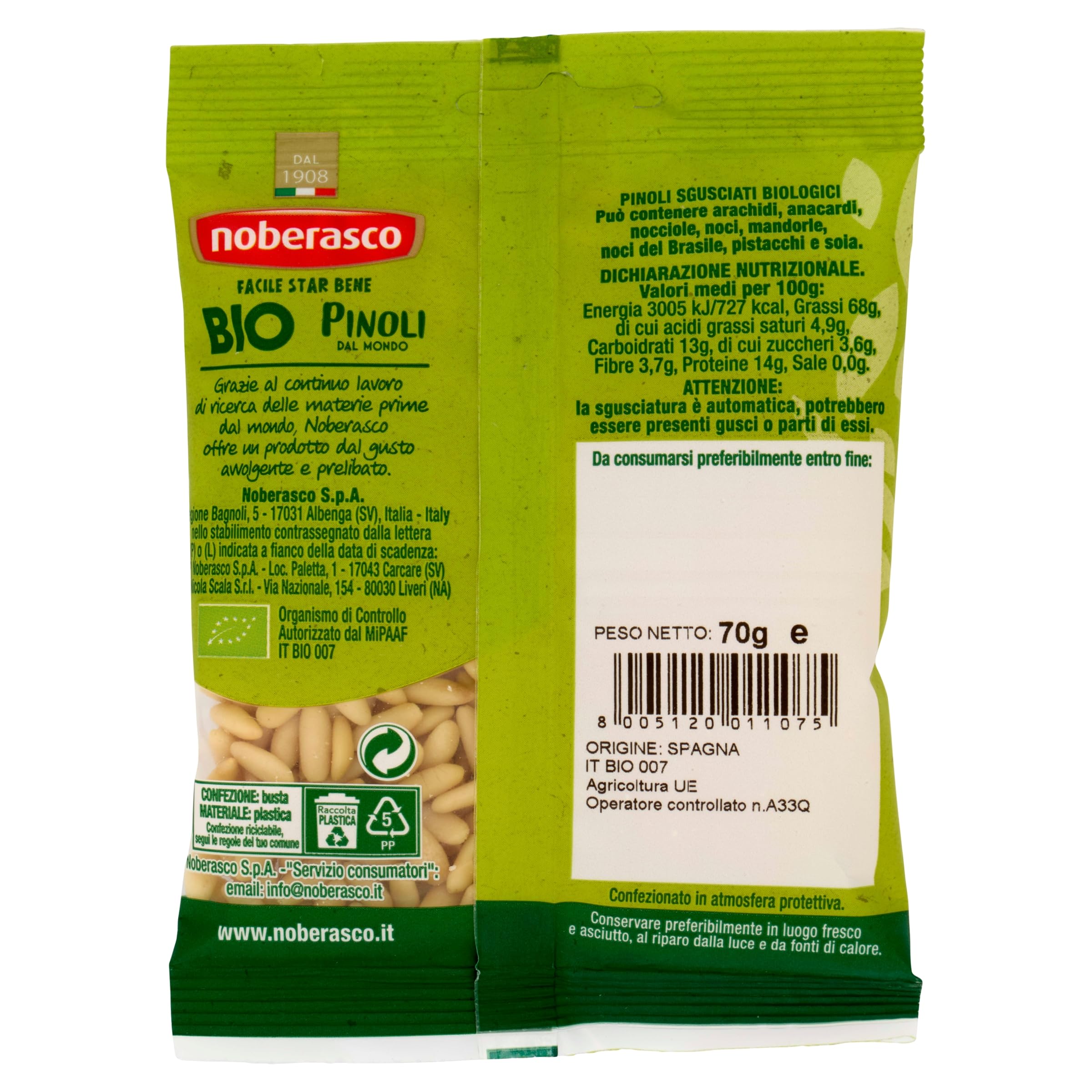 Noberasco Piðones Noberasco 70 G 500 g