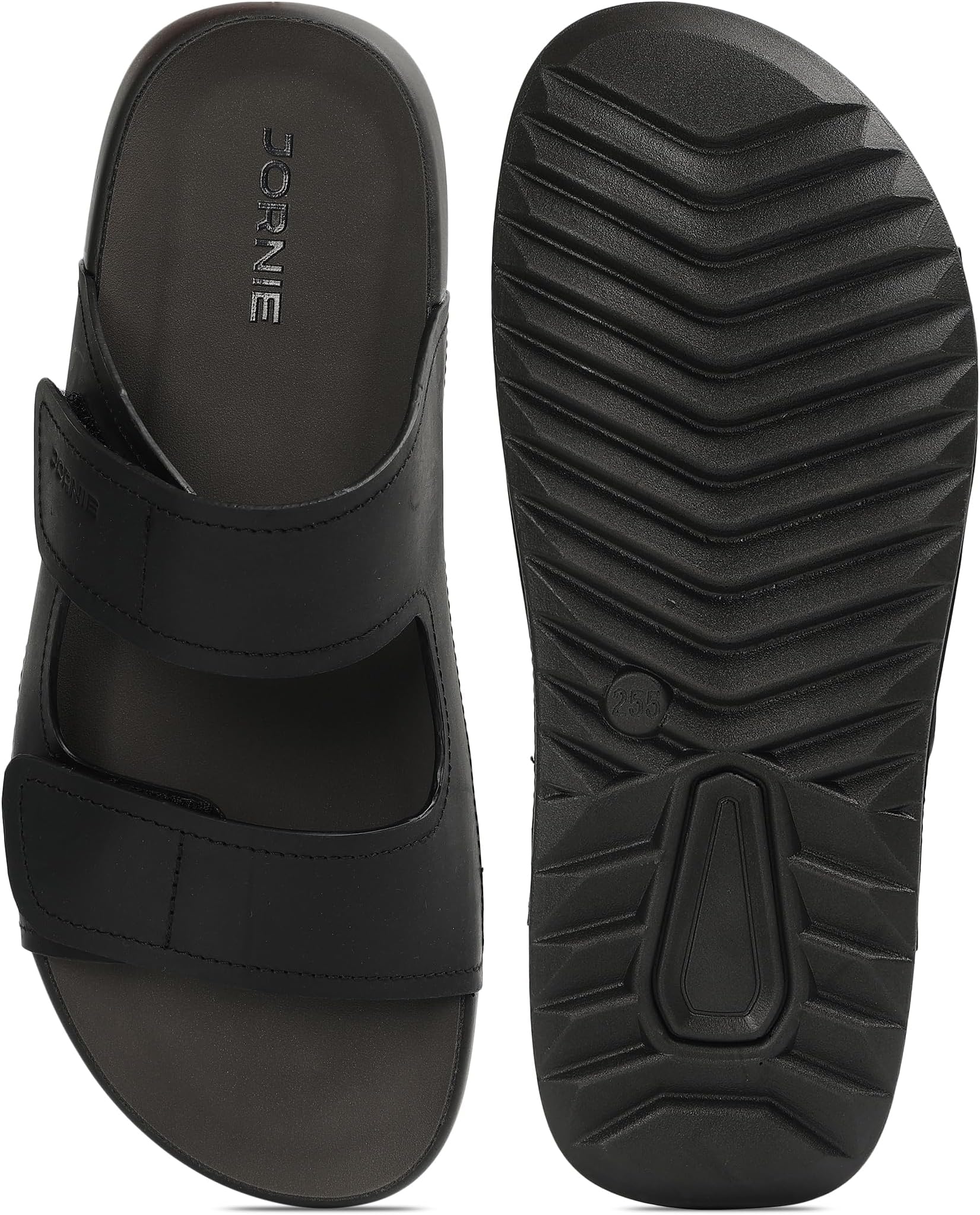 Regal Strap Open Toe Sandals | Dual Band Structured Upper | Slip-On Design | Cushioned Sole Construction | Suitable for Indoor Use & Casual Outings