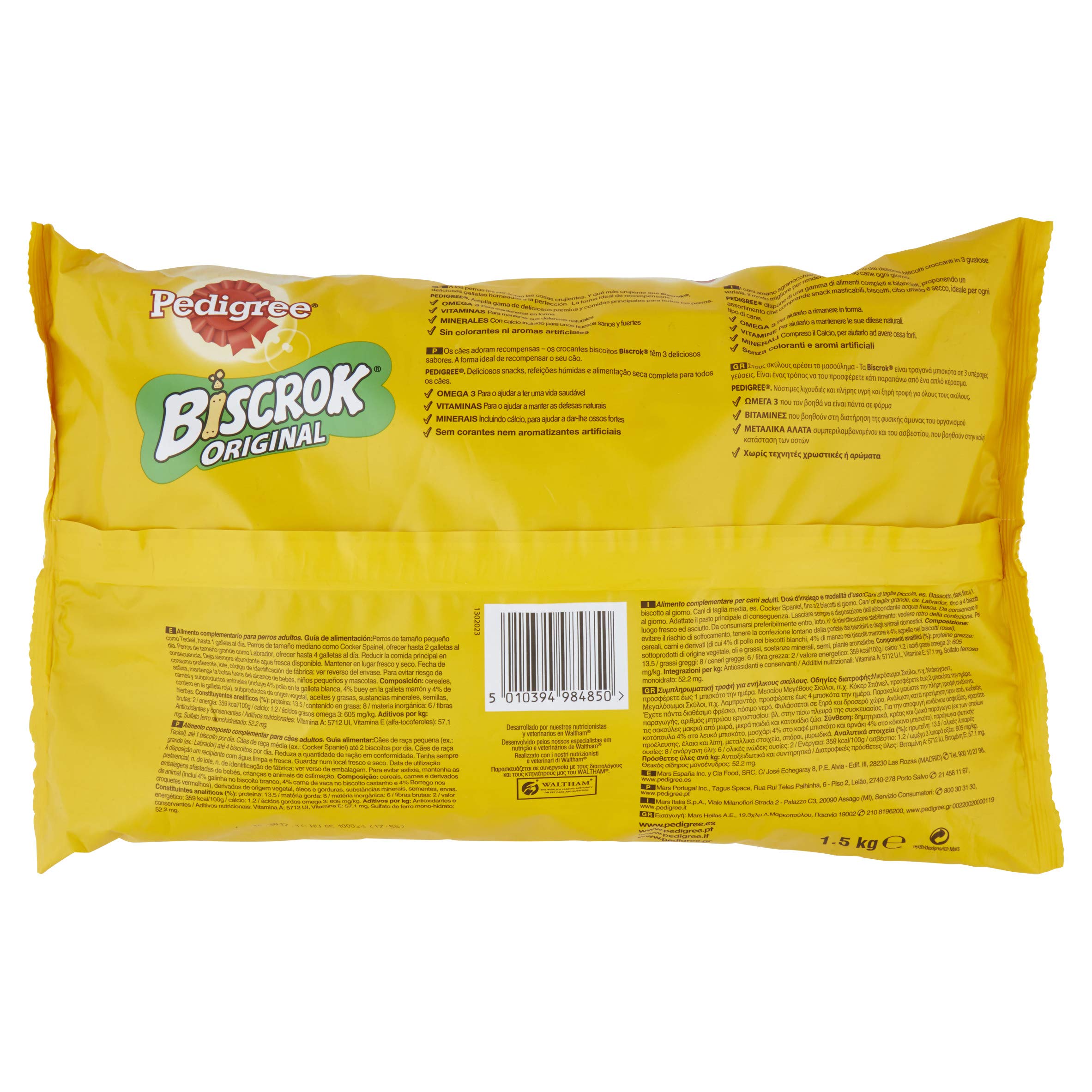Pedigree Galletas Biscrock para Mimar a tu Perro 1670 g - Pack de 6