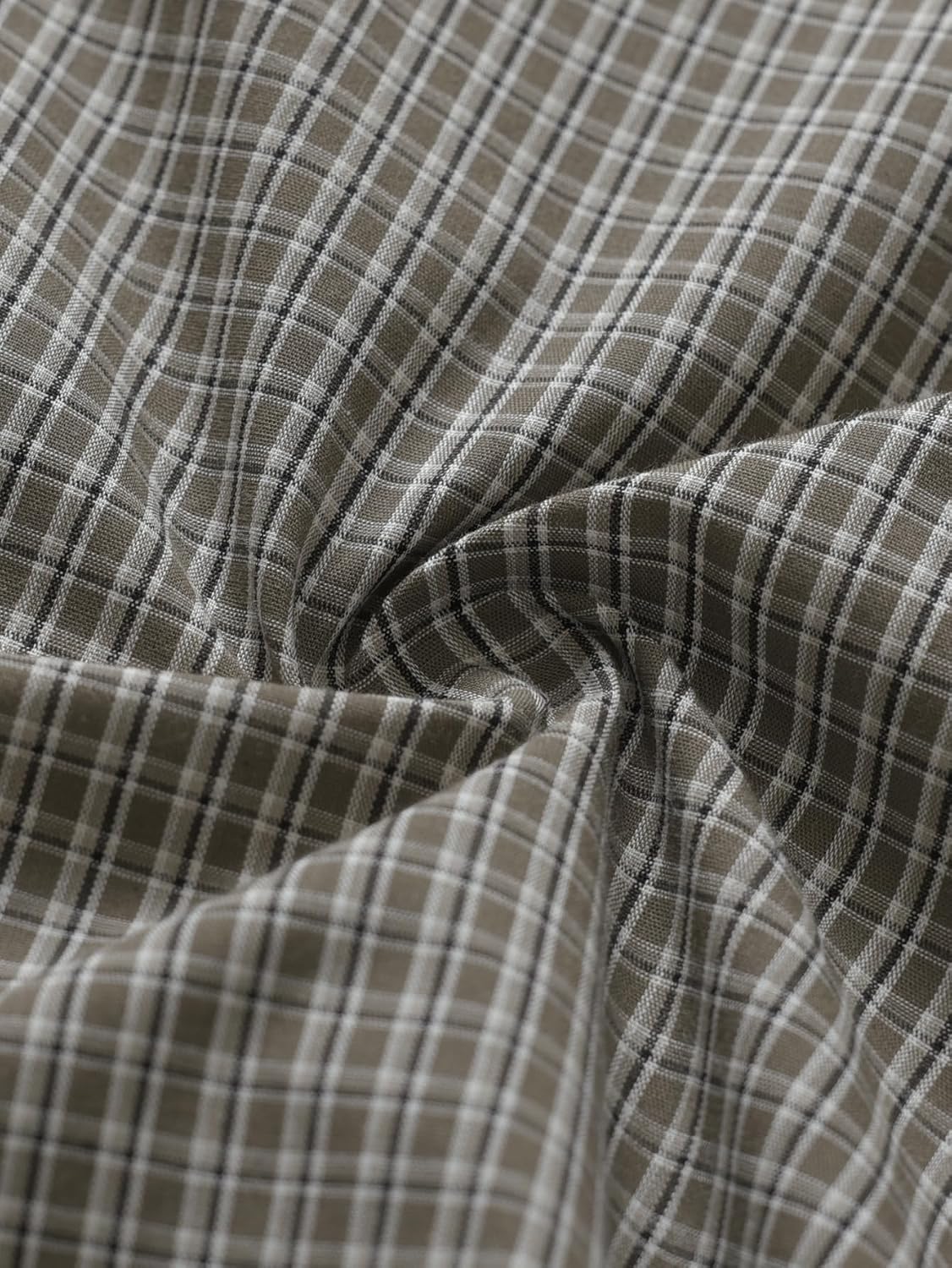Men's Long Sleeve Button Down Pajama Top Lightweight Cotton Sleep Shirt