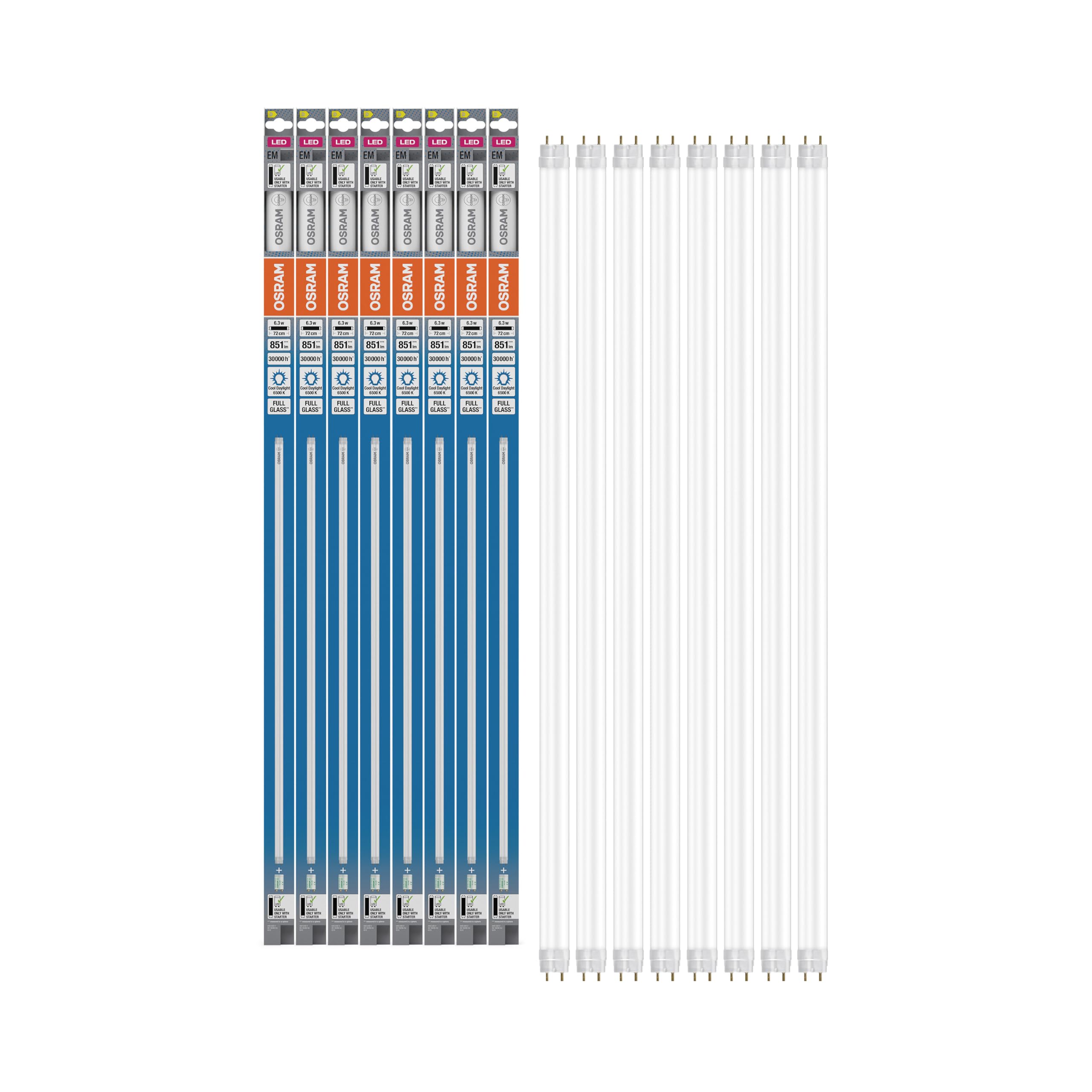 OSRAM TUBO LED T8 16 EM blanco frío 6500 K 6.3 W 851 lm