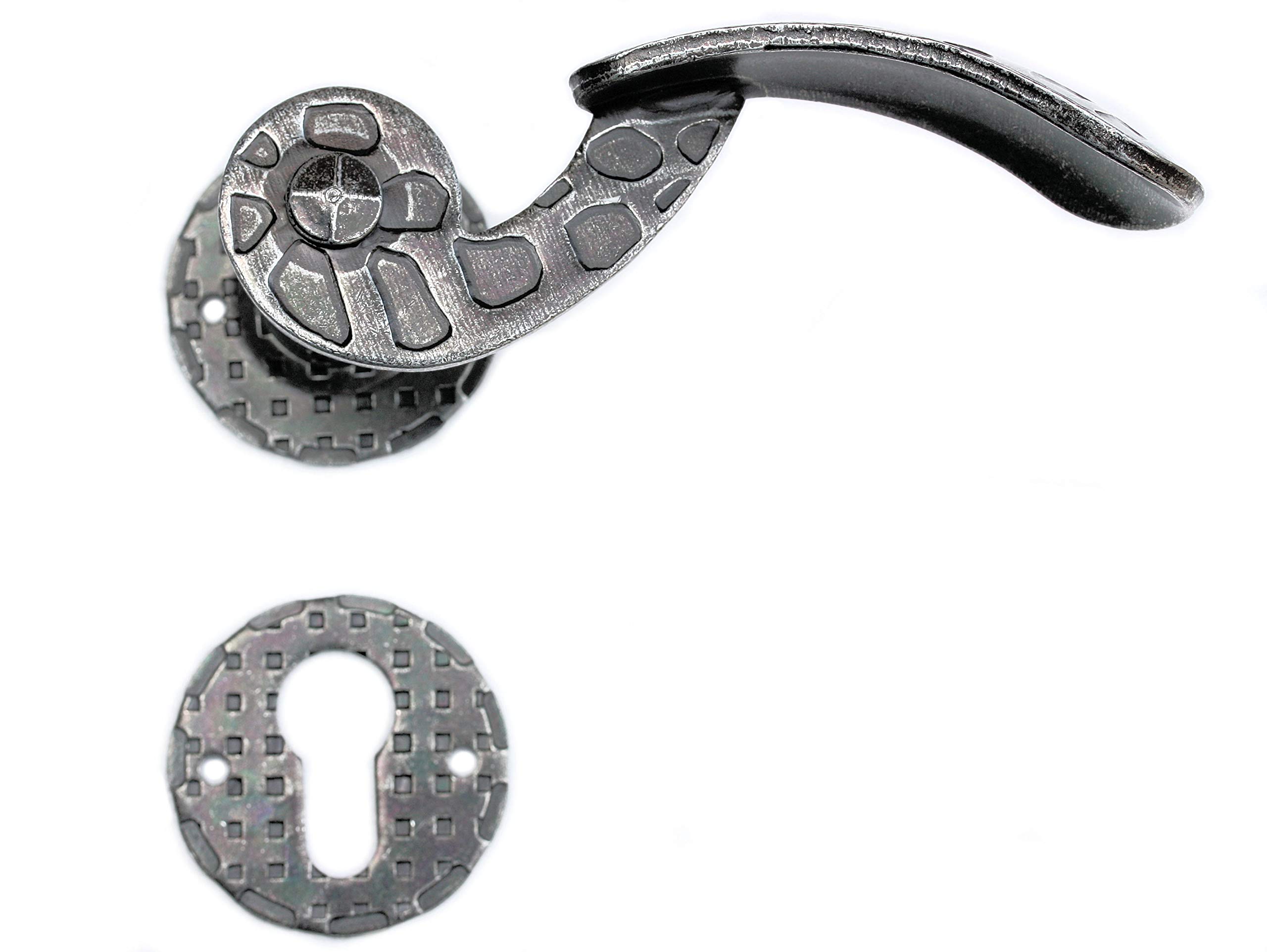 # 518 – Kit maniglia coppia Jack Antico Ferro Design Maniglia Porta a griff