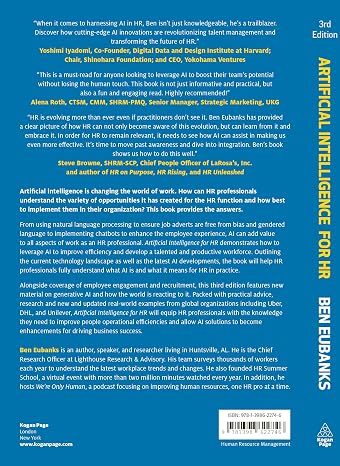 Artificial Intelligence for HR: Use AI to Support and Develop a Successful Workforce