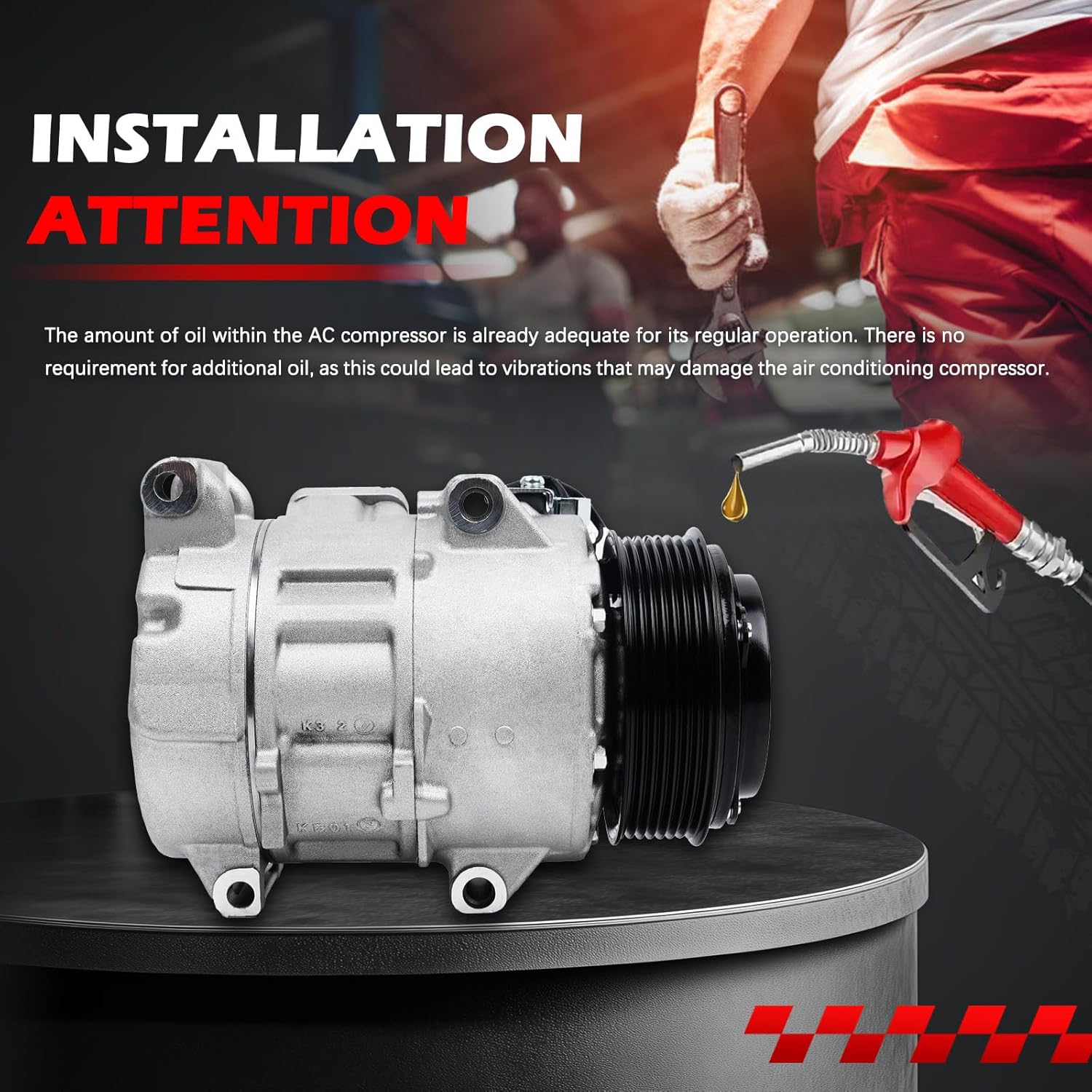 AC Compressor Fit for RAV4 2006-2012, for ES350 2007-2012 3.5L V6, for Venza 2009-2016, A/C Air Conditioning Compressors with Clutch Replace for 158366, 883200806084, 88320442120