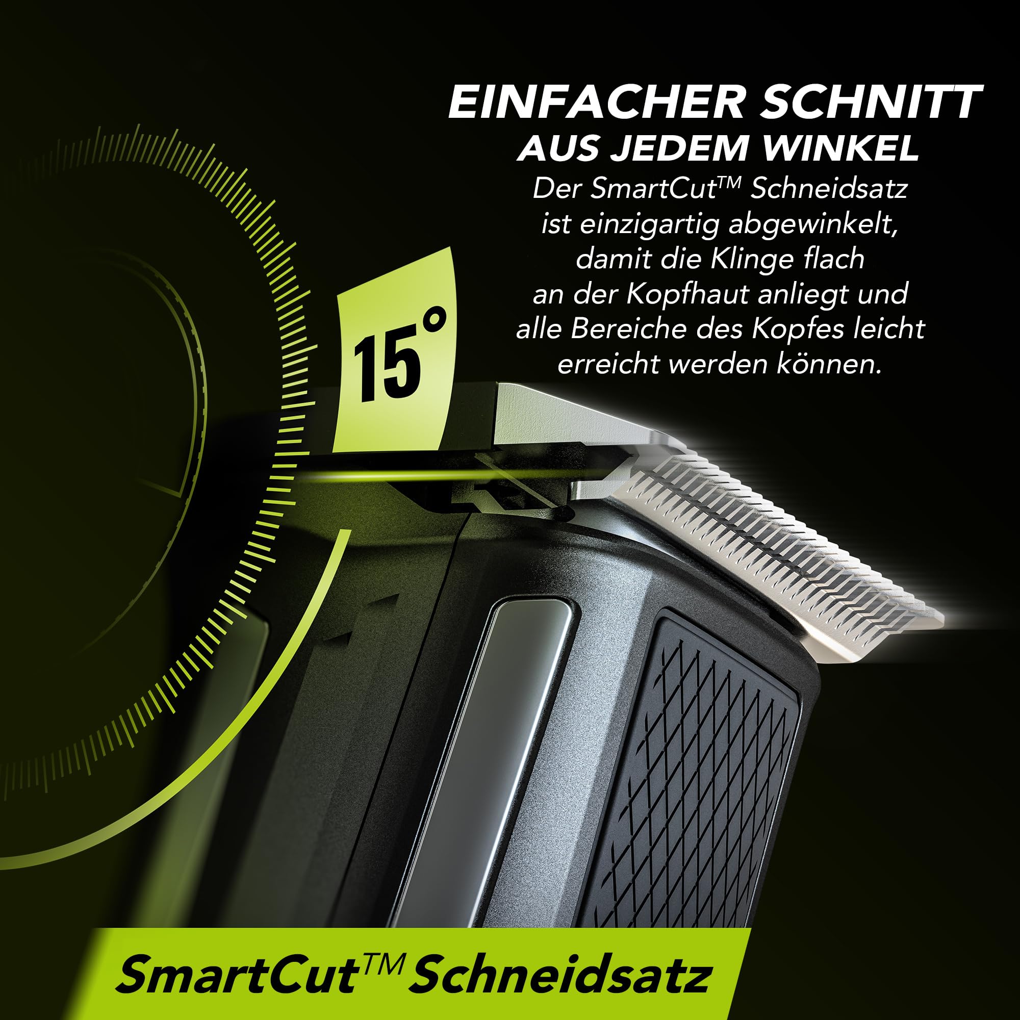 WAHL Self Clip 360 - Kit tagliacapelli senza fili, 10 pettini, ricarica USB, batteria a lunga durata, per uso domestico, set di taglio lavabile, buona presa, molto leggero