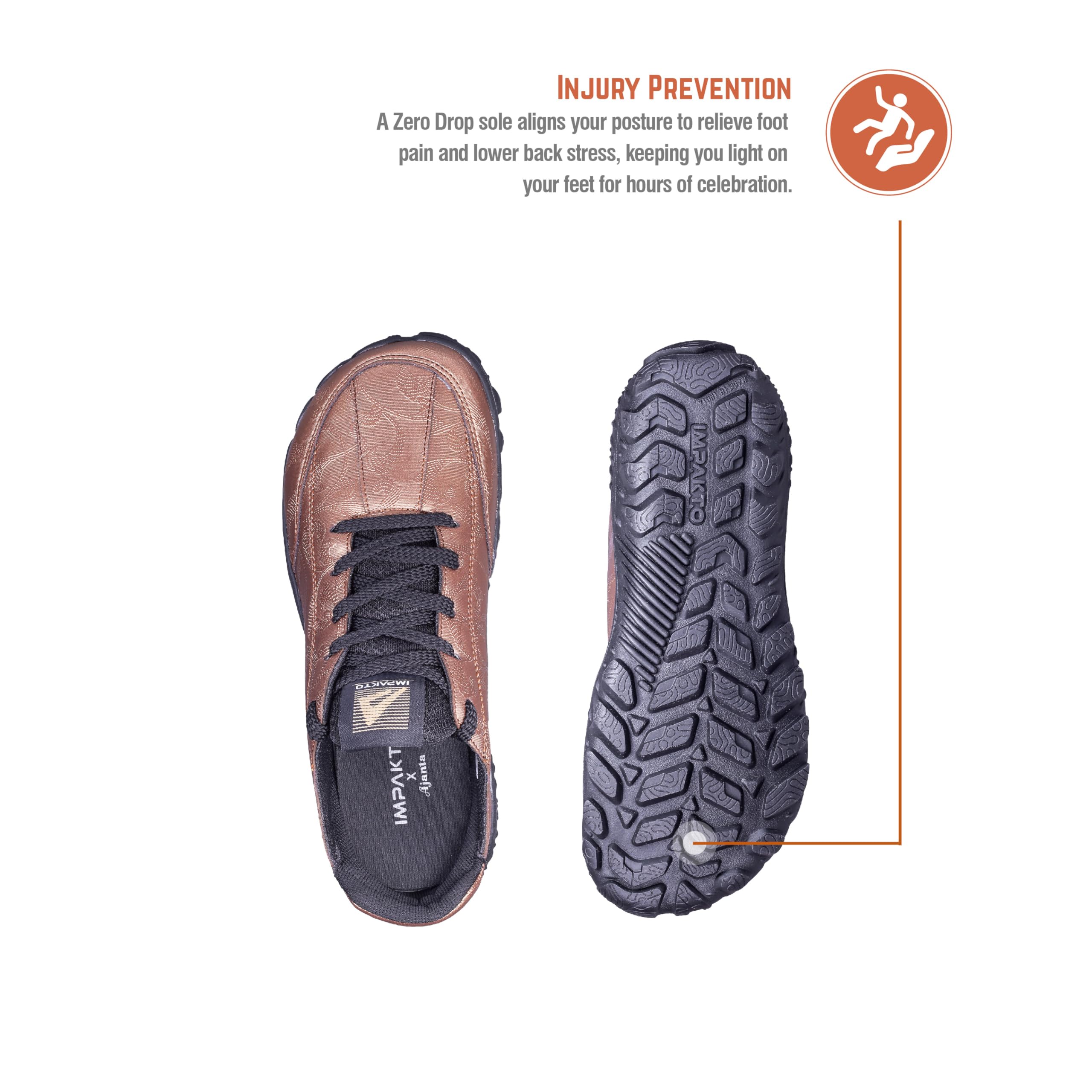Impakto Men’s Barefoot Utsav Shoes | Wide Toe Box | Designed for Garba, Dandiya & Navratri Dance | Zero-Drop for Natural Movement | Anti-Skid Rubber Sole 3