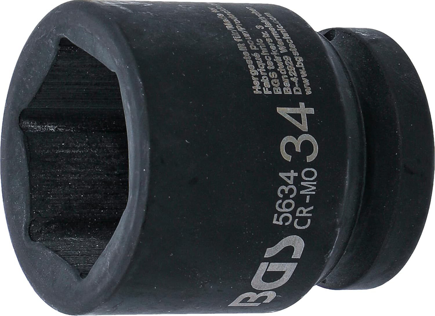 BGS 5634 | Impact Socket, Hexagon | 20 mm (3/4") Drive | 34 mm