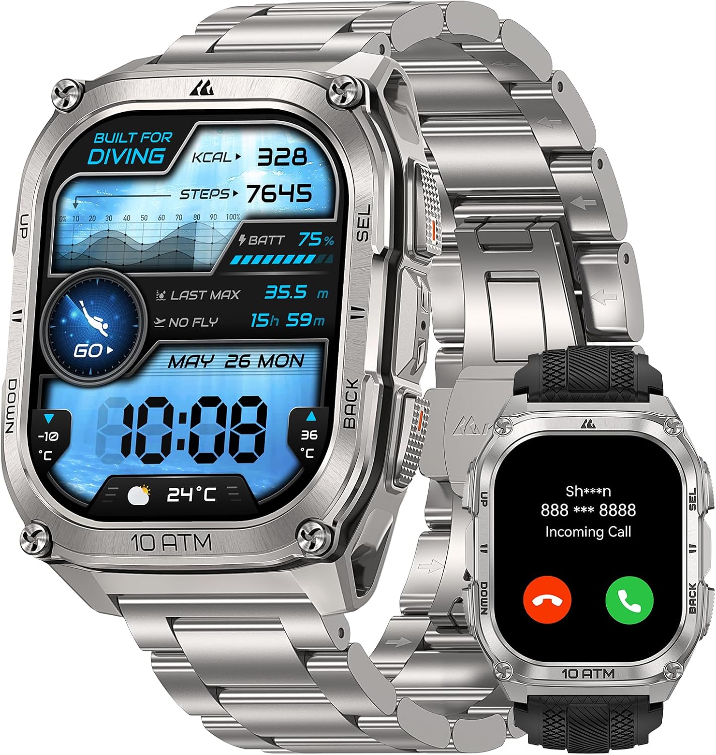 KOSPET Tank M4 Special Edition Smart Watch with Dual-Band GPS, Offline Maps