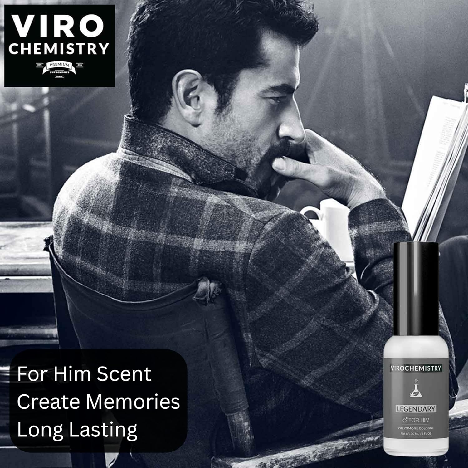 Pheromones to Attract Women for Men (Legendary) - Exclusive, Ultra Strength Organic Fragrance Body Cologne Spray - 1 Fl Oz (Human Grade Pheromones to Attract Women)