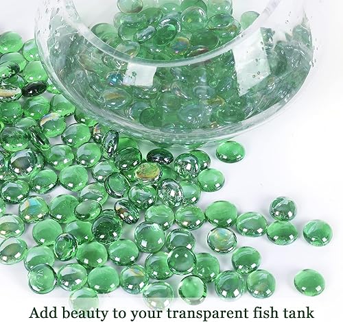 Miniatura 5 de Cuentas de vidrio de fuego de 5 libras, canicas de vidrio planas para hoguera y chimenea al aire libre, piedras preciosas de vidrio para relleno