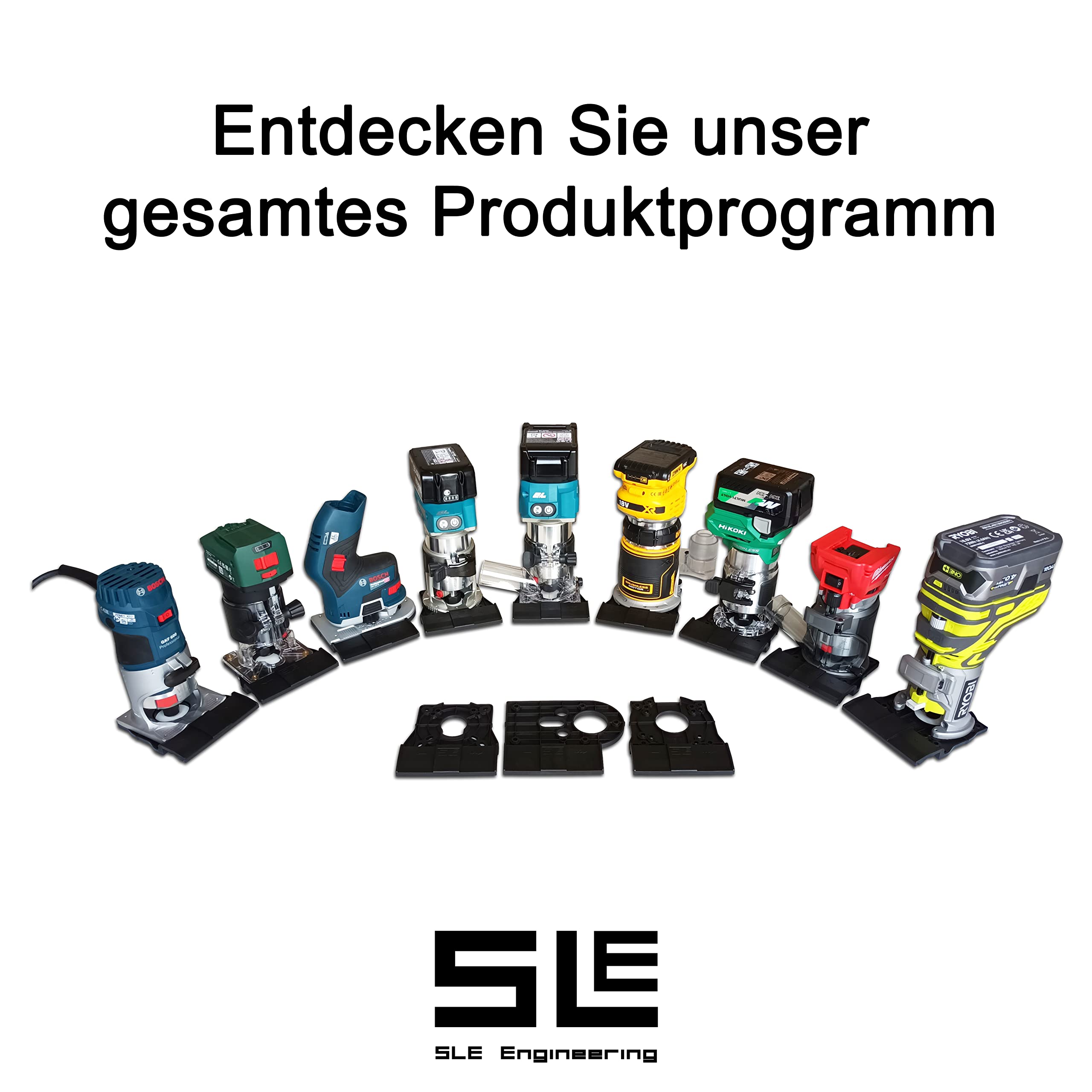 Adapter szyny prowadzącej Bosch GKF 600 do Makita/Bosch/Festool, prowadnica routera