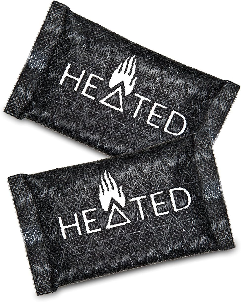 Heated HAND WARMERS - Keep Your Hands, Feet and Toes Warm With Disposable, Biodegradable Heat Packs - Wear in Your Boots, Socks, Gloves or Pocket - Includes 2 Pairs / 4 Packets for 16 Hours of Heat