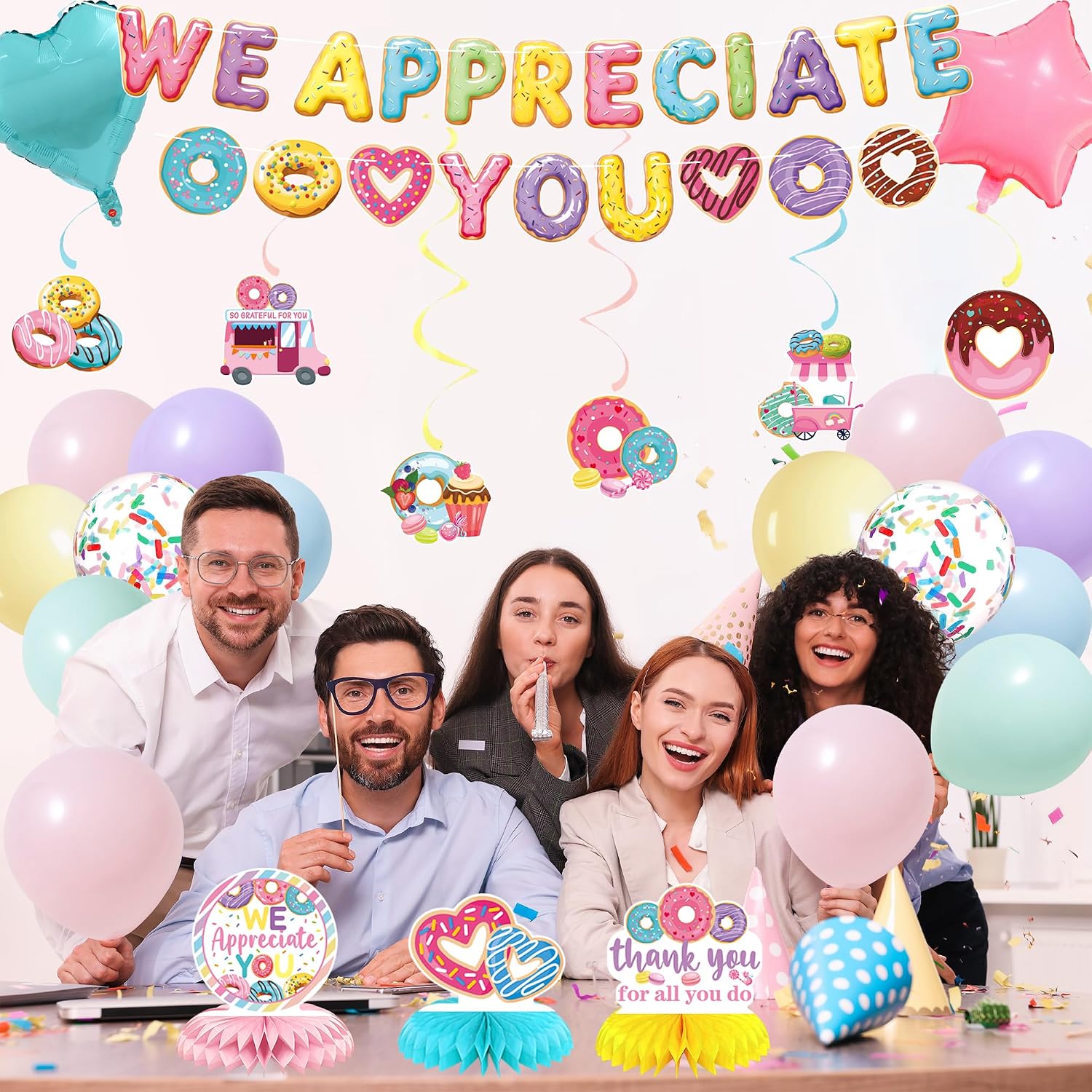 Vlipoeasn Donut We Appreciate You Decoration