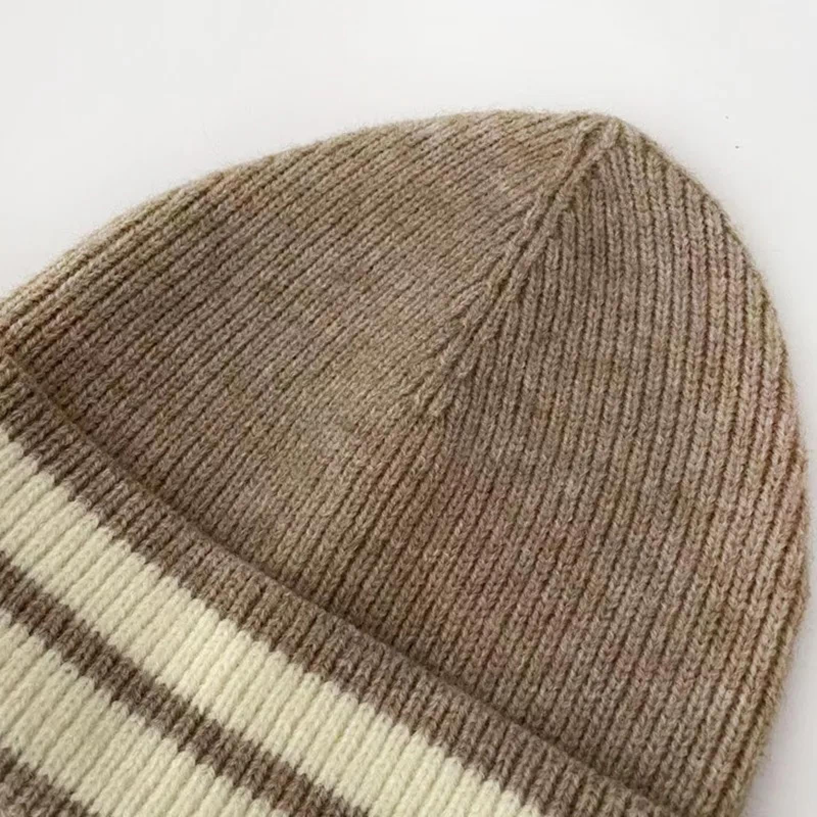 Czapki Czapki Skullies Czapki Beanie Miękkie Proste Paski Akrylowe Dzianinowe Czapki dla Mężczyzn Kobiet Dorosłych Zimowe Ciepłe Czapki Skullies Solidna Elastyczna Kobieca Czapka Dzianinowa