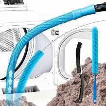 Dryer Vent Cleaner Kit with Universal Vacuum Hose Attachement Compatible with Most Vacuum Cleaners, Dryer Lint Cleaner Remover with 3 size Lint Brush for Deep Cleaning, HVAC, Home Cleaning Tools