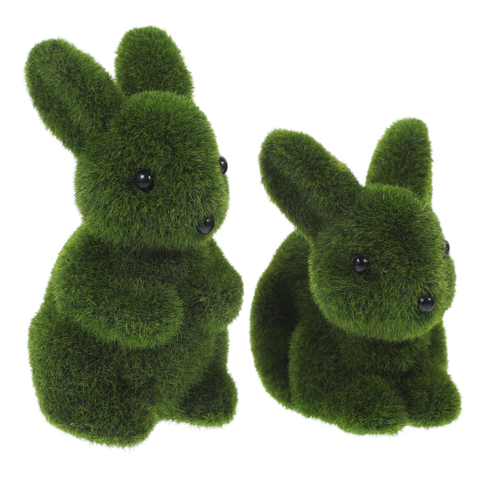 BESTonZON 5 Ensembles Décoration De Lapin Simulé Bricolage Farci Mignon Accessoires Décorations Doux en Forme De Lapin Peluche Green Flocage 2 * 5