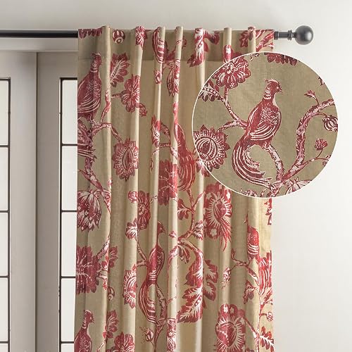 Maison d' Hermine Curtains for Living Room 100% Cotton 96 inch Length One Panel 