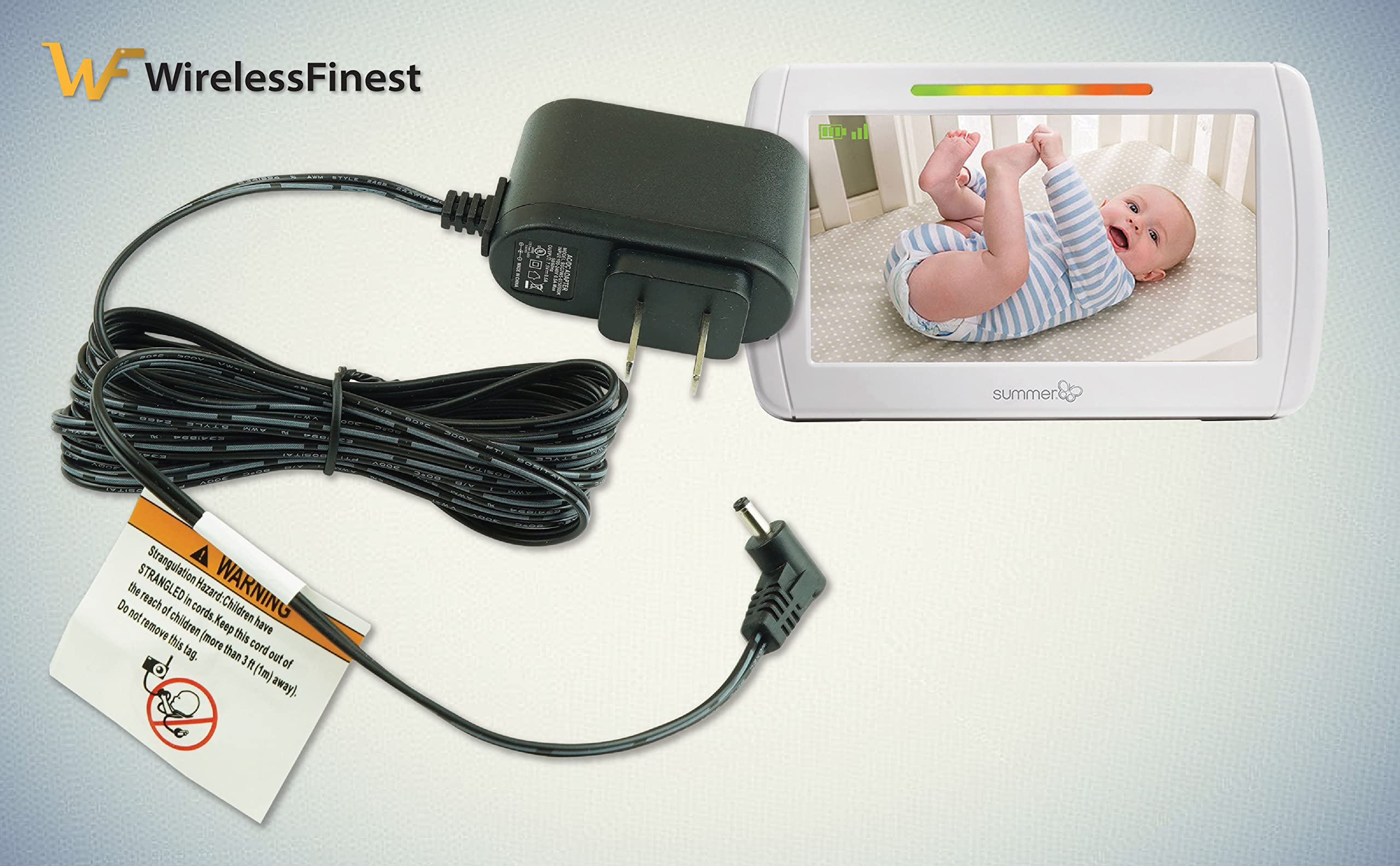 Power Supply Home Charger Adapter for Summer Infant 29000 29000A 29190A 28650A 28630 29240 28480 Baby Infant Monitor and Video Camera 10FT Long Cable Cord Baby Products