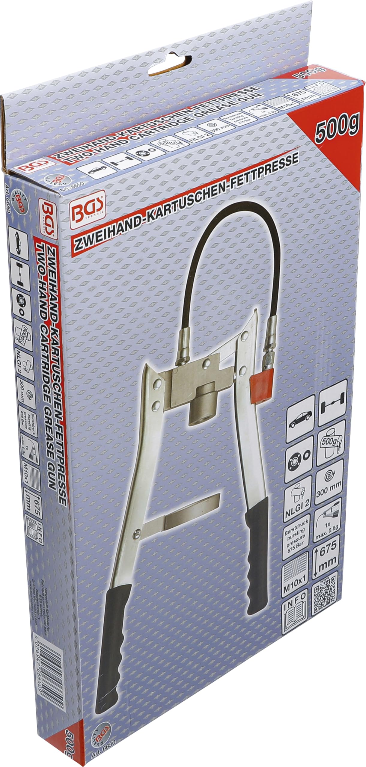 BGS 6650 | Ingrassatore manuale a cartucce | 500 g