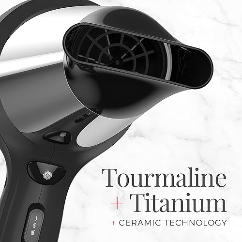 Miniatura 4 de Remington Secador de pelo resistente a los impactos, secador de 1875 vatios con tecnología de turmalina, titanio y cerámica, 3 calefacción, 2