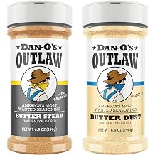 Dan-O's Outlaw Seasoning 2 Bottle Combo- Butter Dust &amp; Butter Steak Seasoning