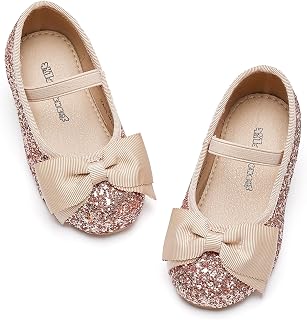 Kiderence Little Toddler Girls Dress Shoes Ballerina Ballet Flats Kids Mary Janes
