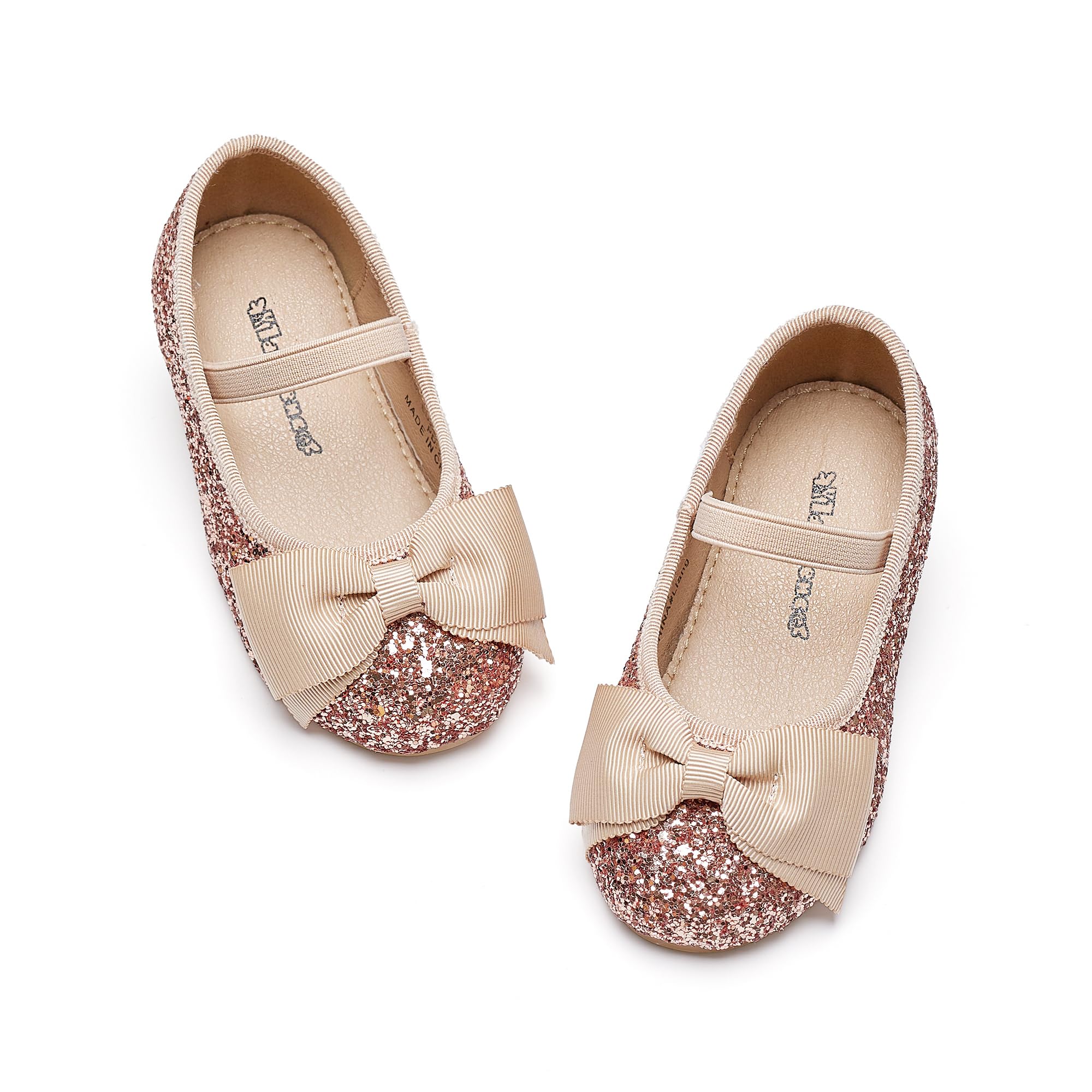 Kiderence Little Toddler Girls Dress Shoes Ballerina Ballet Flats Kids Mary Janes