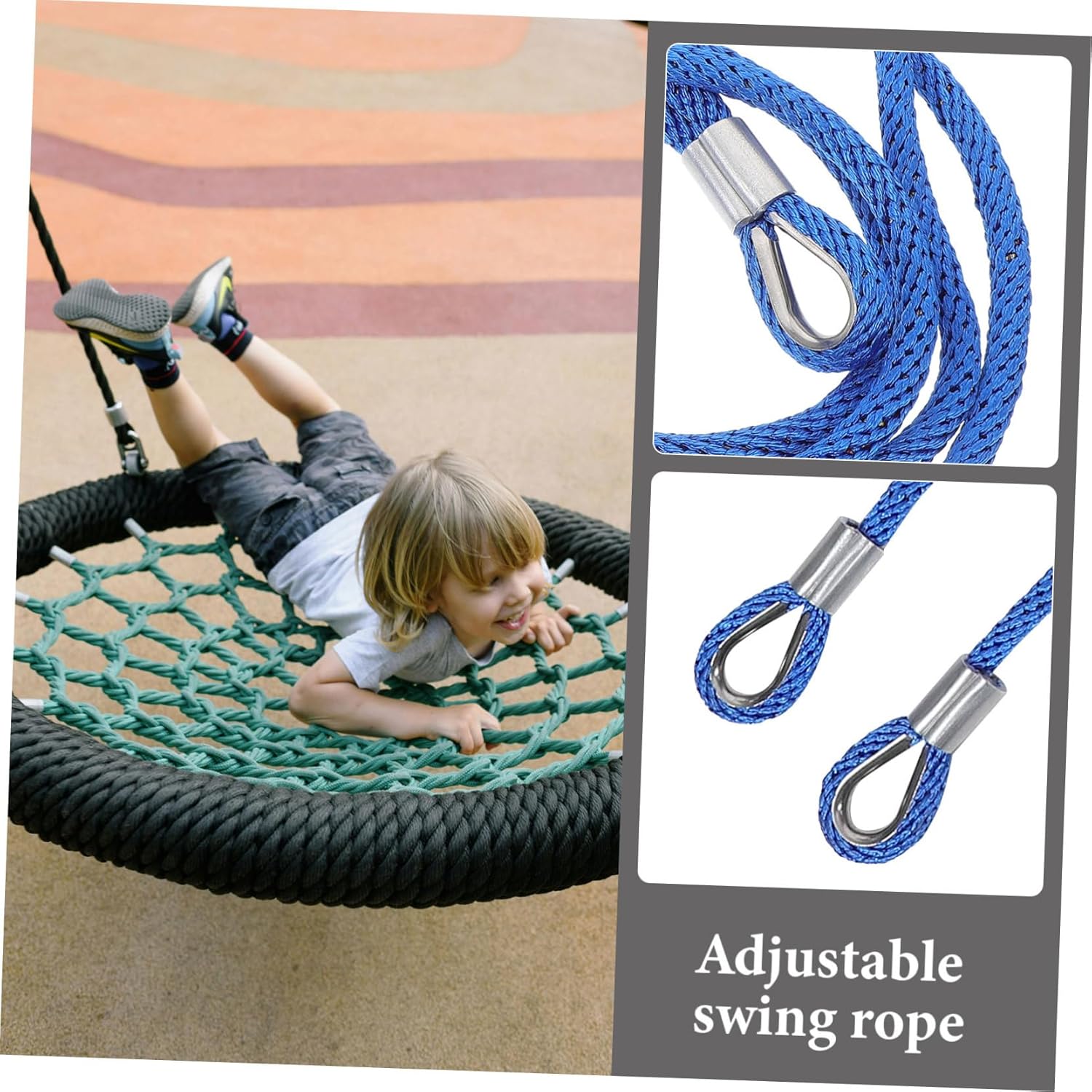 Holibanna Adjustable Nylon Tree Swing Rope Strong for Harsh Weather Easy Install for Swing Chair Hammock