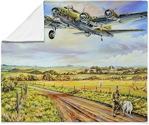 Miniatura 4 de CafePress 305Th Bomb Group B 17 Flying Fortres - Manta de forro polar súper suave, 60 x 50 pulgadas