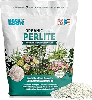 Back to The Roots 100% Organic Perlite | Made in The USA | Premium Nutrition for Indoor and Outdoor Plants
