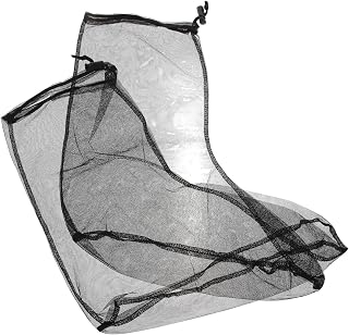 Flies Shield Meshs Glove Foot Cover 4 Pair Jungle Camping Feet Cover Bite-Proof Breathable Outdoor Socks Heavy Duty Protective for Fishing Landscaping