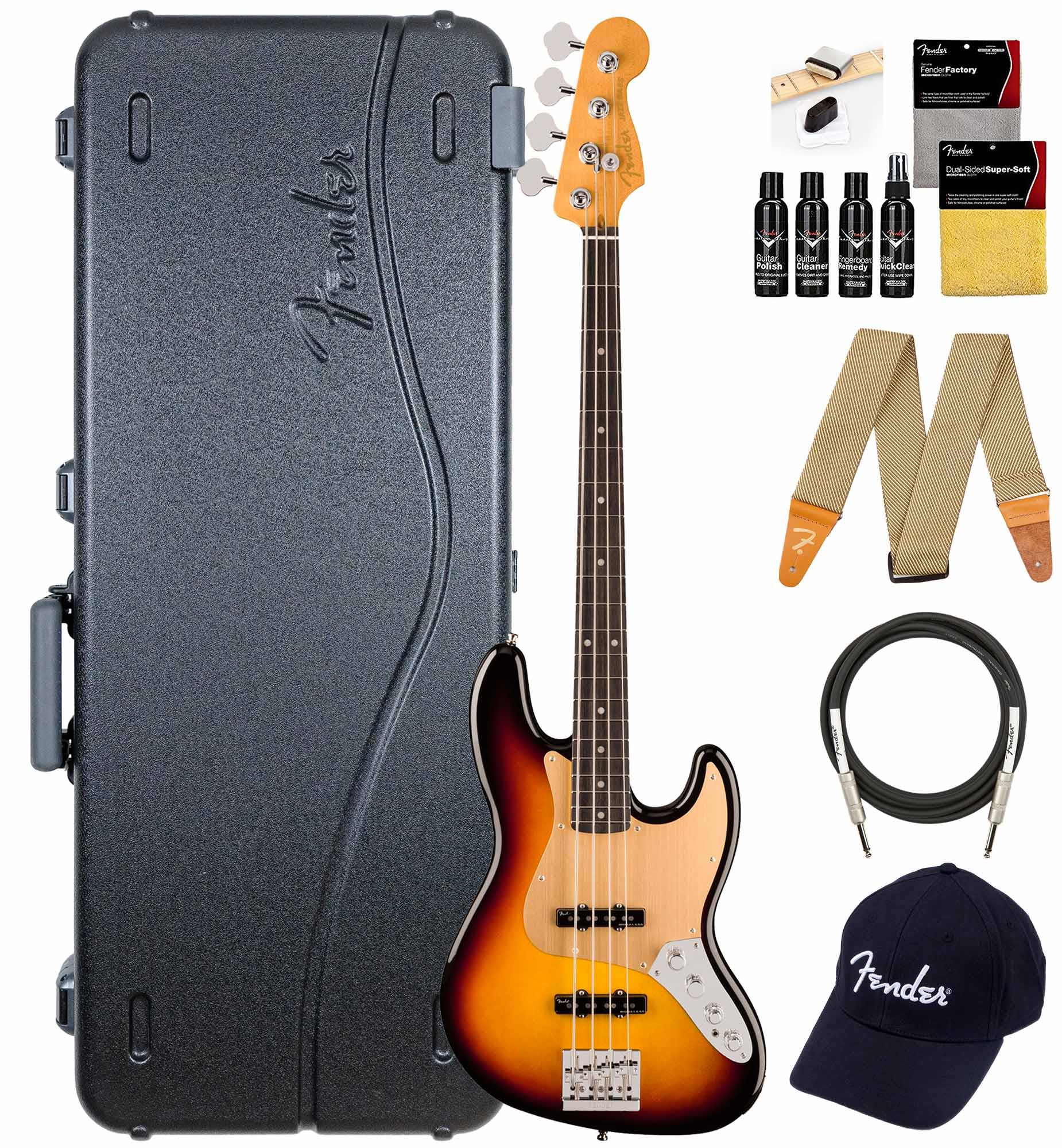 ベース Fender USA American Ultra II Jazz Bass Fender American Ultra II Jazz Bass V Maple Fingerboard Avalanche