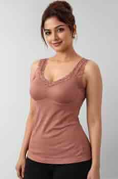 Buy Fashiol Women's V-Neck Padded Camisole – Fleece line