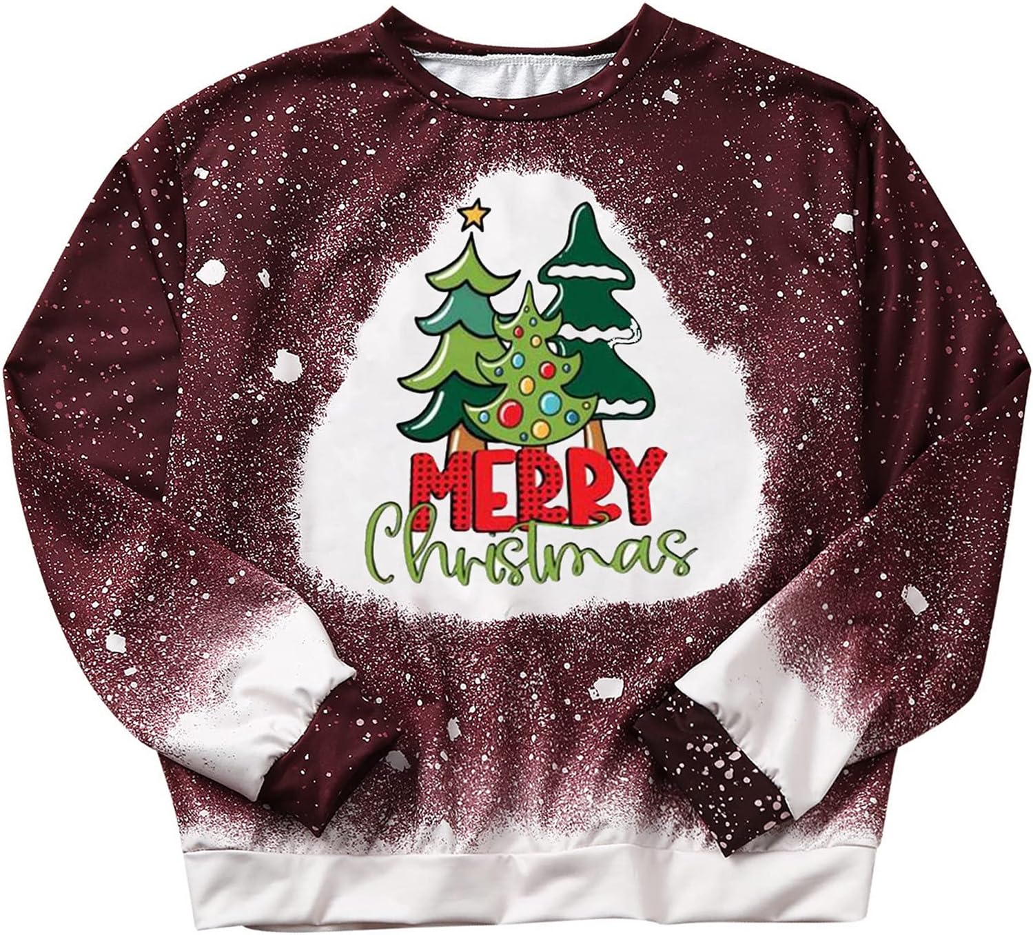 bleached christmas sweatshirt