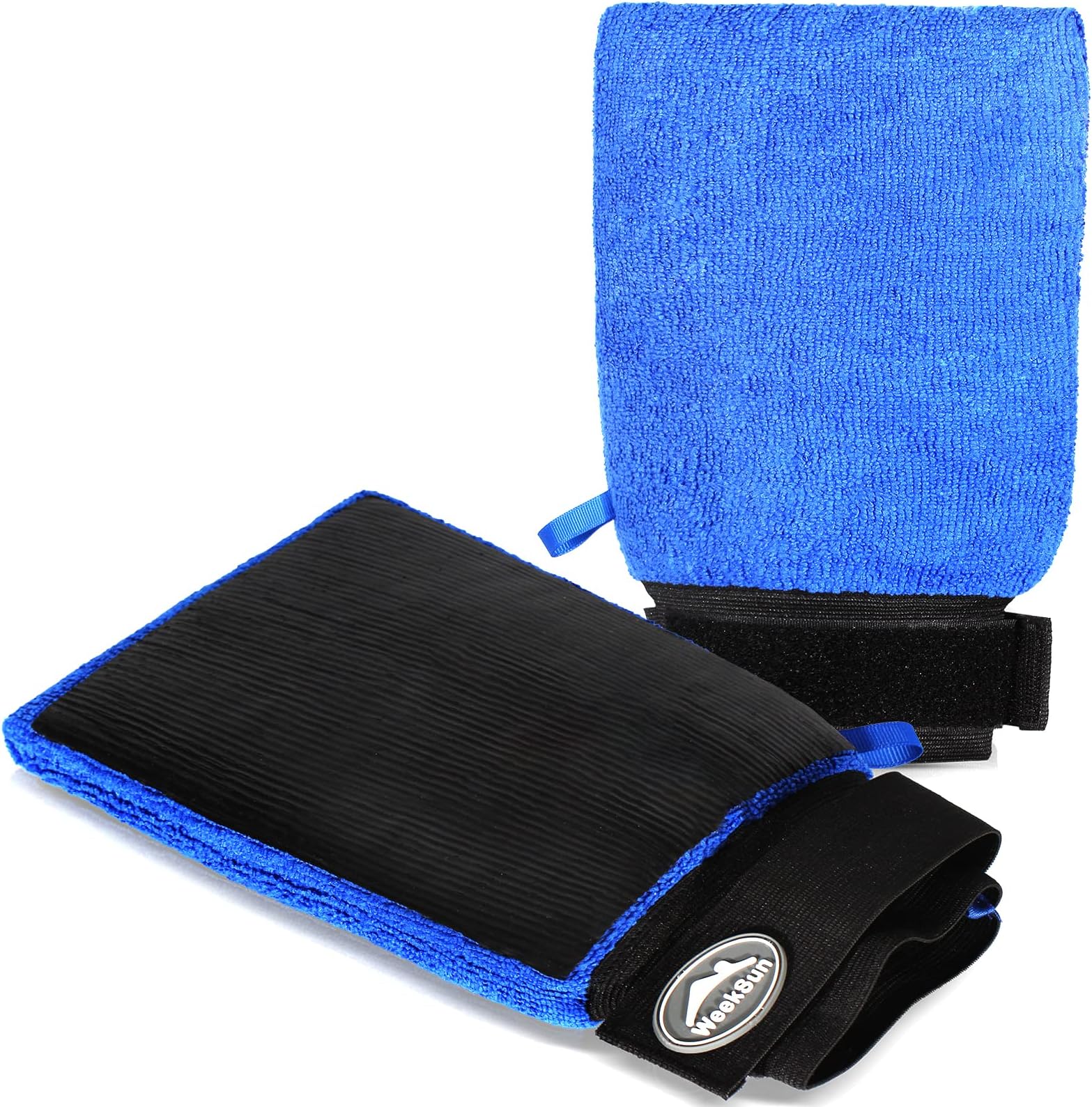 2 Pack Clay Mitt, Clay Bars Auto Detailing Mitt for Car Detailing with Elastic Strap Veicer0, Scratch-Free Safe for Cars Detailing Cars Paint Polishing Clay Bar Tool