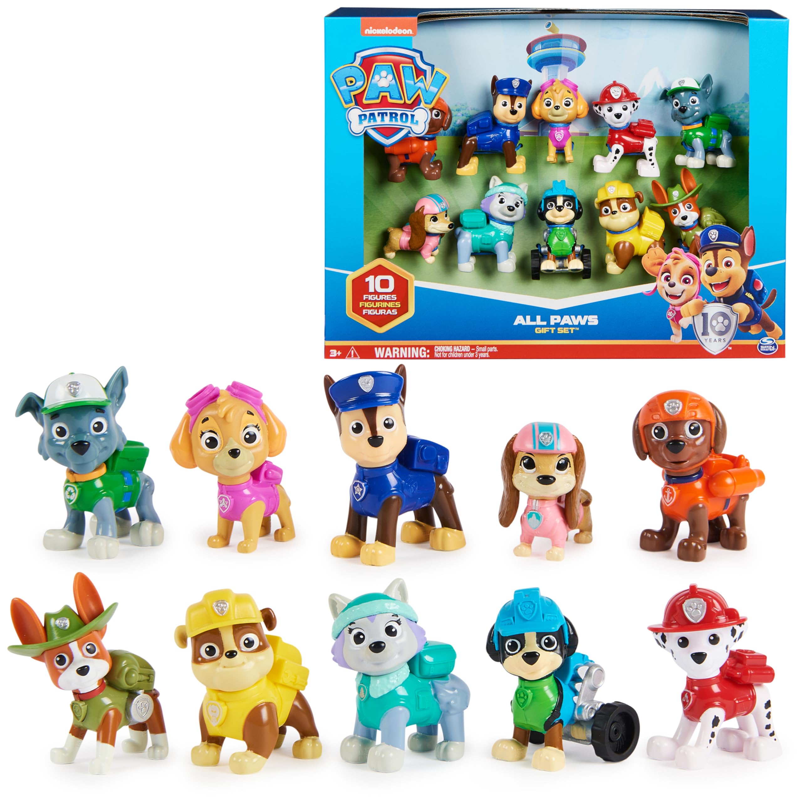 PAW Patrol 10th Anniversary Collection with 10 Action Figures
