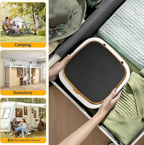 Miniatura 6 de Lavadora plegable portátil  Mini lavadora de 16 litros con 3 modos, lavado fuerterápido, drenaje  compacta para viajes, apartamento, dormitorio,