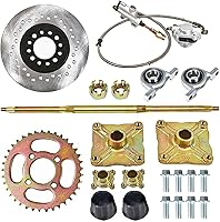 Vista 2 de GXYWADY Kit de Eje Trasero de Go Kart 32 con Eje + Buje + Cilindro Maestro de Freno de Reemplazo para Go Kart ATV 32 Pulgadas