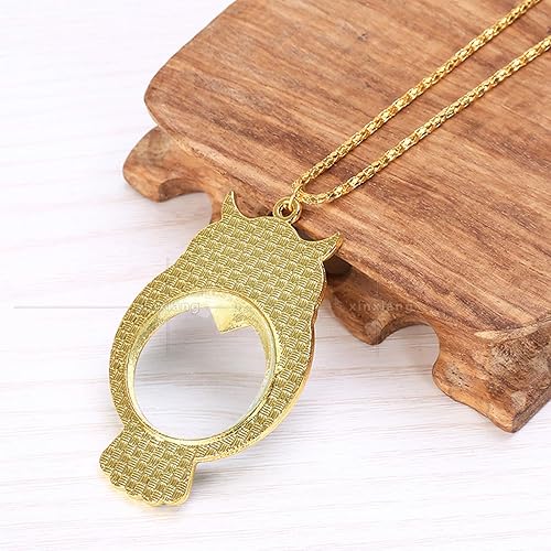 Miniatura 6 de Lupa con cadena linda lupa 10X, para niños y ancianos