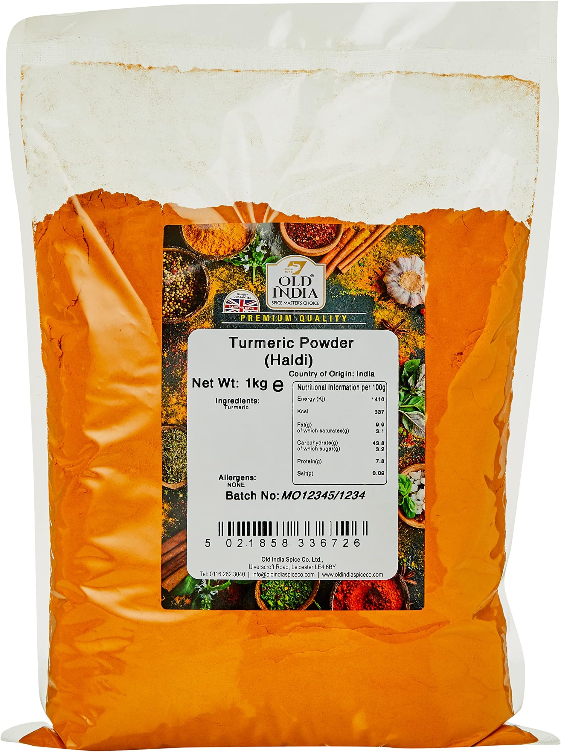 Old India Turmeric Powder (Haldi) 1 Kg