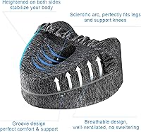 Vista 2 de Almohada de piernas, almohada de rodilla para dormir de lado, almohadas de piernas para dormir, cojín de rodilla para dormir, adecuado para aliviar