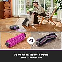 Vista 6 de Eureka Aspiradora robot E20 Plus con estación de vaciado automático sin bolsa, combo robótico de aspiradora y trapeador, capacidad de 45 días