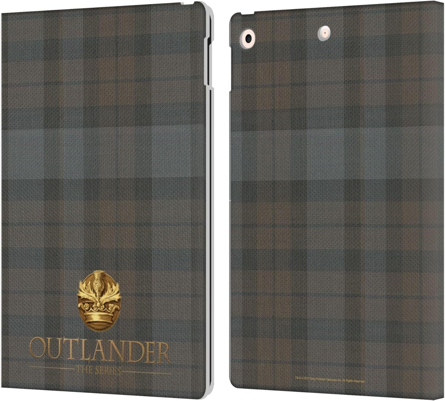 Head Case Designs Officially Licensed Outlander Plaid Tartans Leather Wallet Case Compatible with Apple iPad 10.2 2019/2020/2021