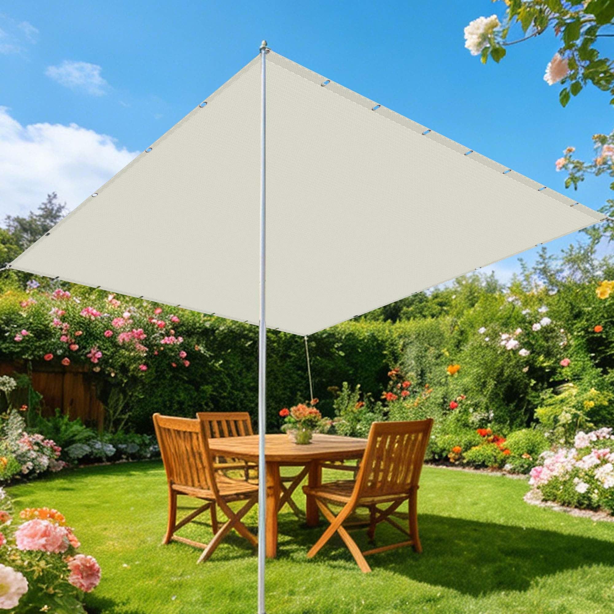 Voile d'ombrage contre le vent et la pluie pour profiter du balcon tout l'été