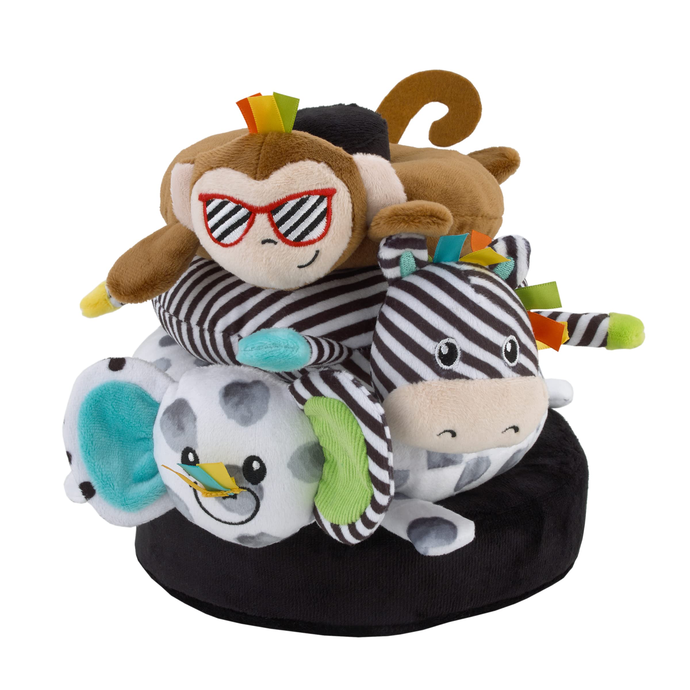 Amazon.com: NoJo Sassy Baby Eli Elephant, Zebra and Monkey