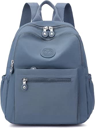 Mini Nylon Women Backpack Purse Lightweight Waterproof Travel Multi-Pockets