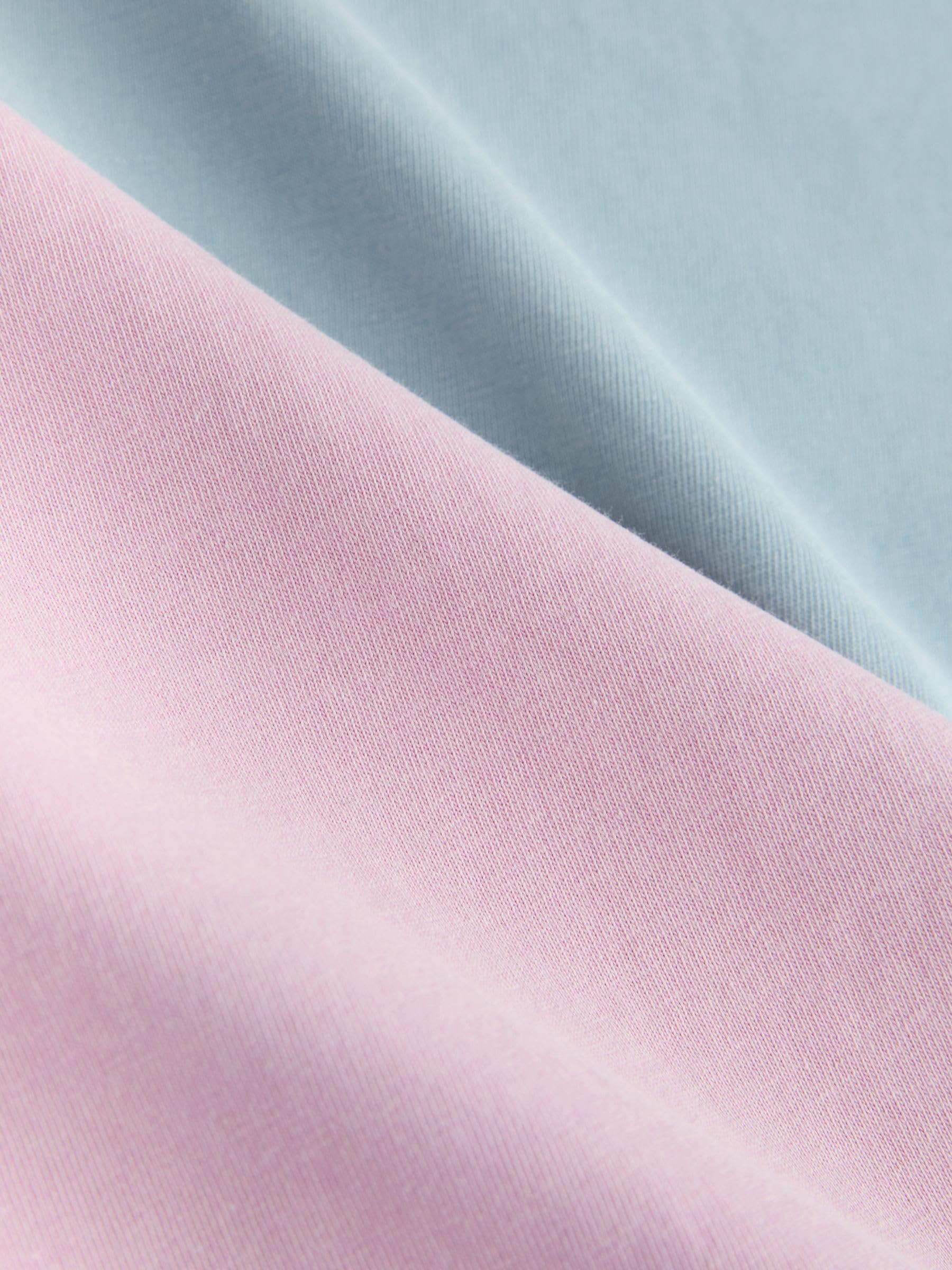 NEXT Damen Relaxed Fit Rundhals-T-Shirts mit ellbogenlangen Ärmeln, 5er-Pack